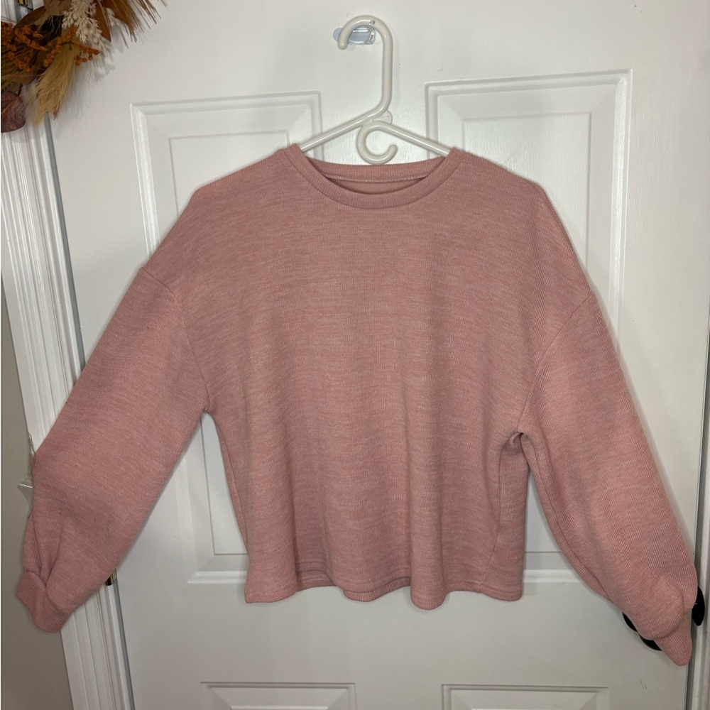 Blush Pink Pullover Sweater